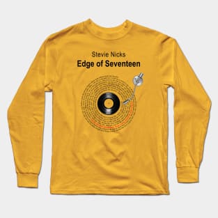 EDGE OF SEVENTEEN LYRICS ILLUSTRATIONS Long Sleeve T-Shirt